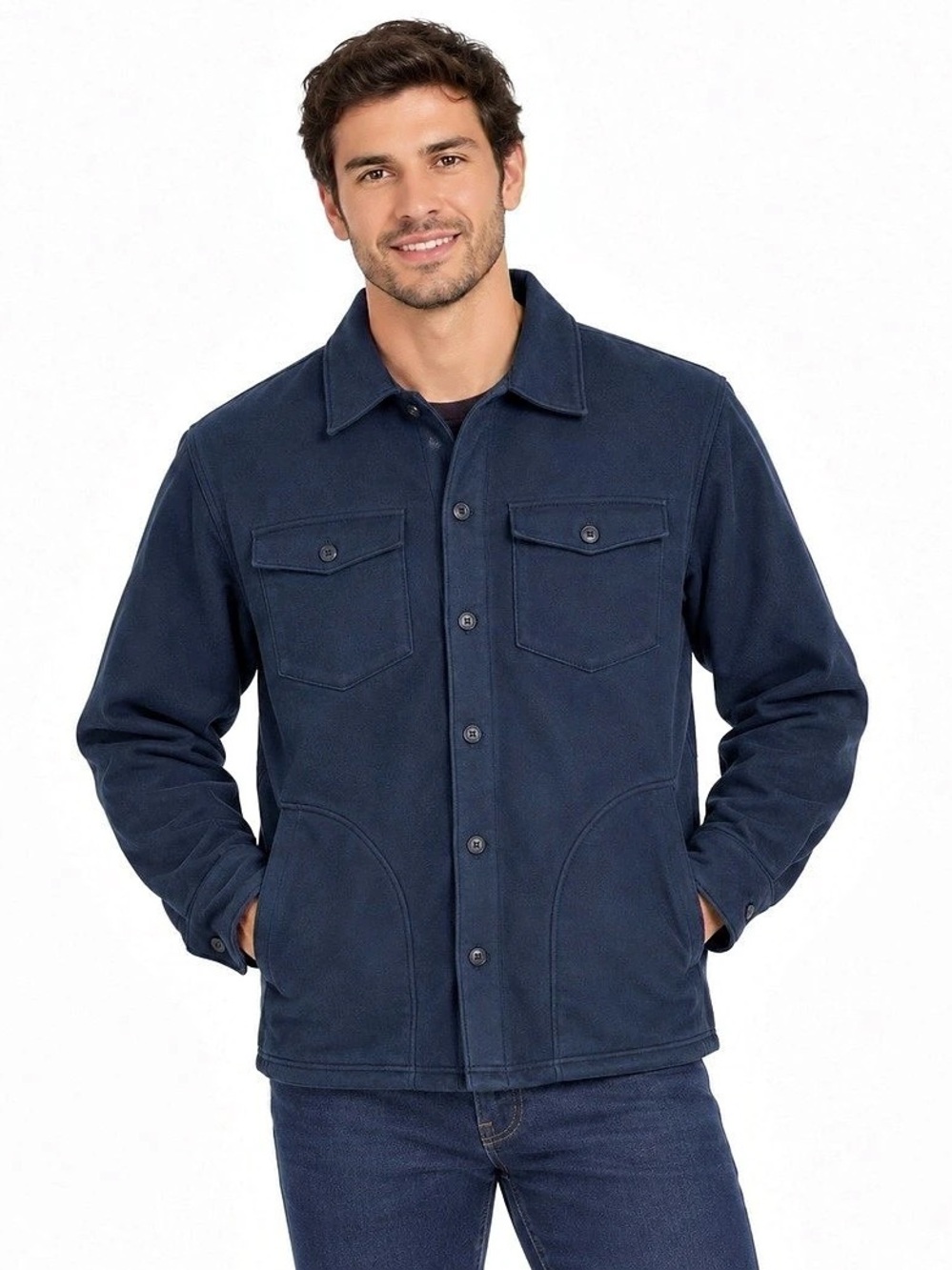 Goodfellow & Co Men's Lightweight Shirt Jacket Blue Size Medium NWT